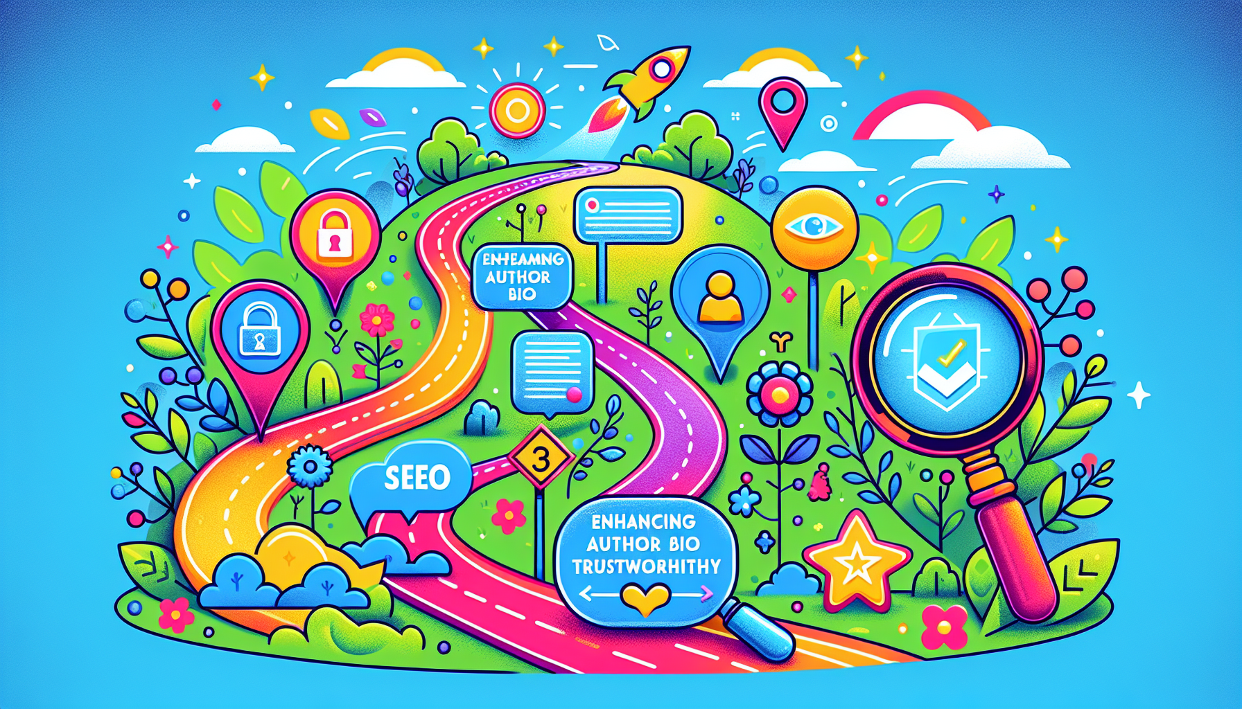 A visual representation of practical strategies to enhance trustworthiness in SEO.